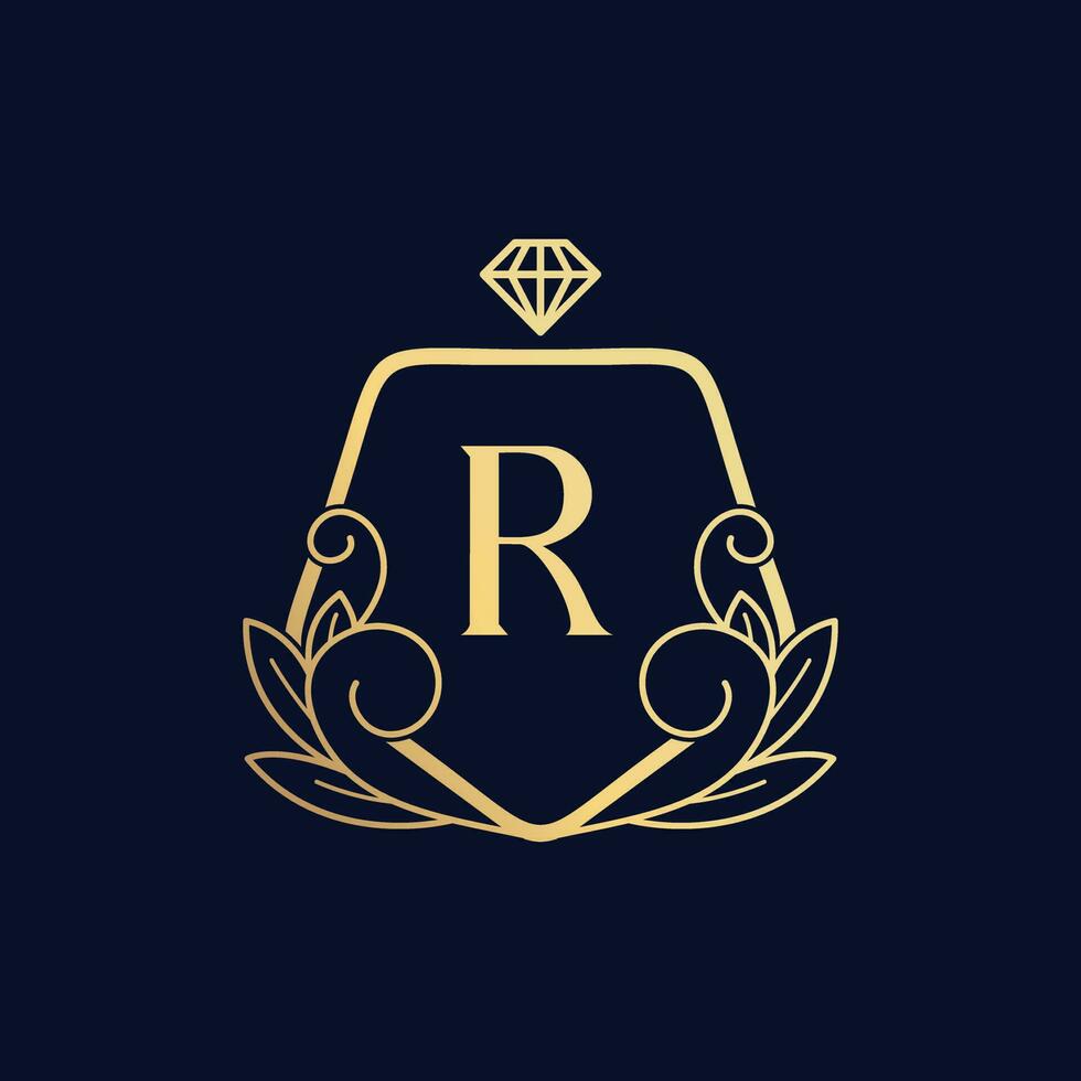 Vector Premium Luxurious Perfume Logo R