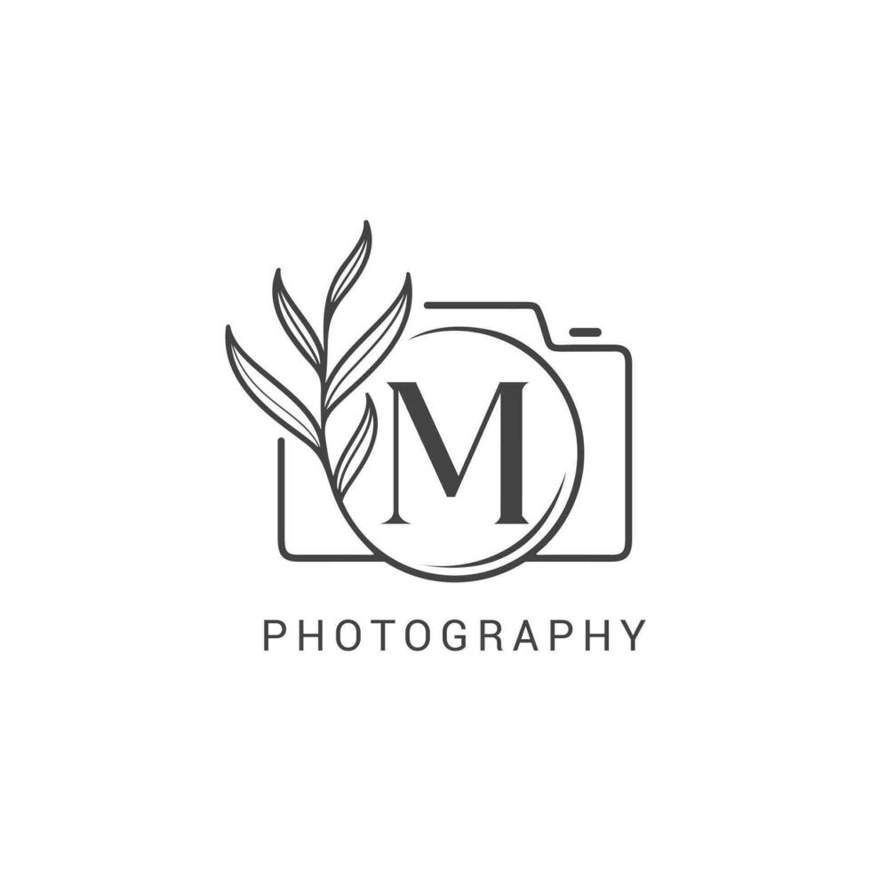 Modern Aesthetic Vector Photography Logo