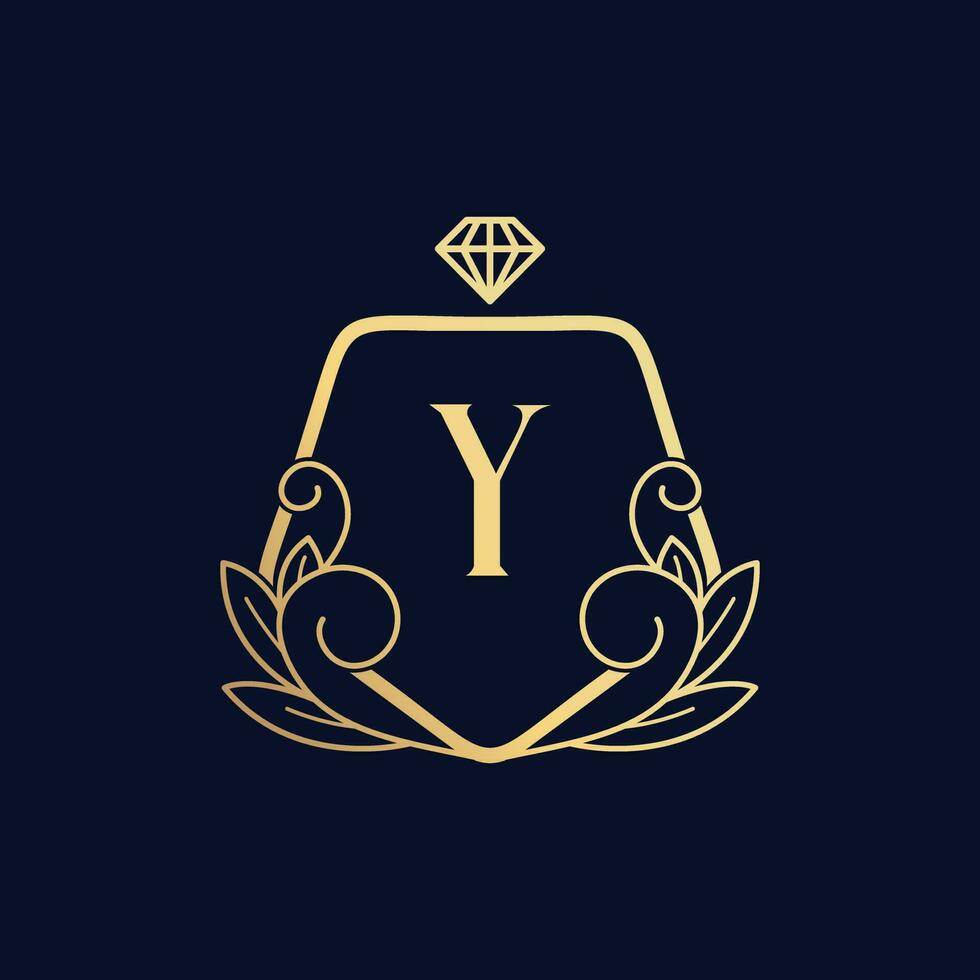 vector prima lujoso perfume logo y