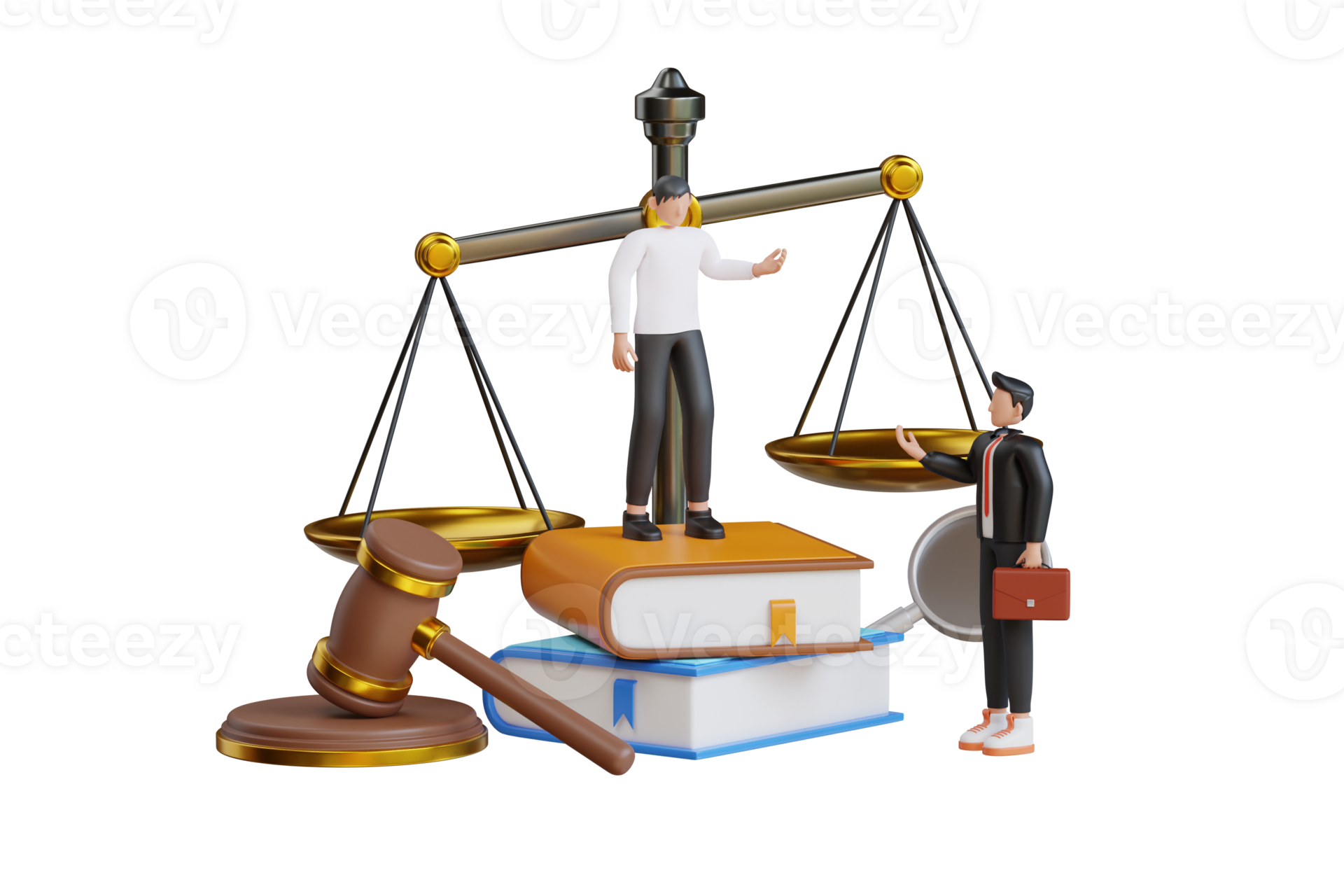 Legal law justice service 3d illustration. Law assistance, law firm and legal services concept ...