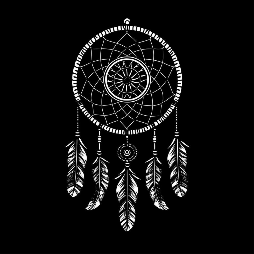 Dream Catcher - High Quality Vector Logo - Vector illustration ideal for T-shirt graphic