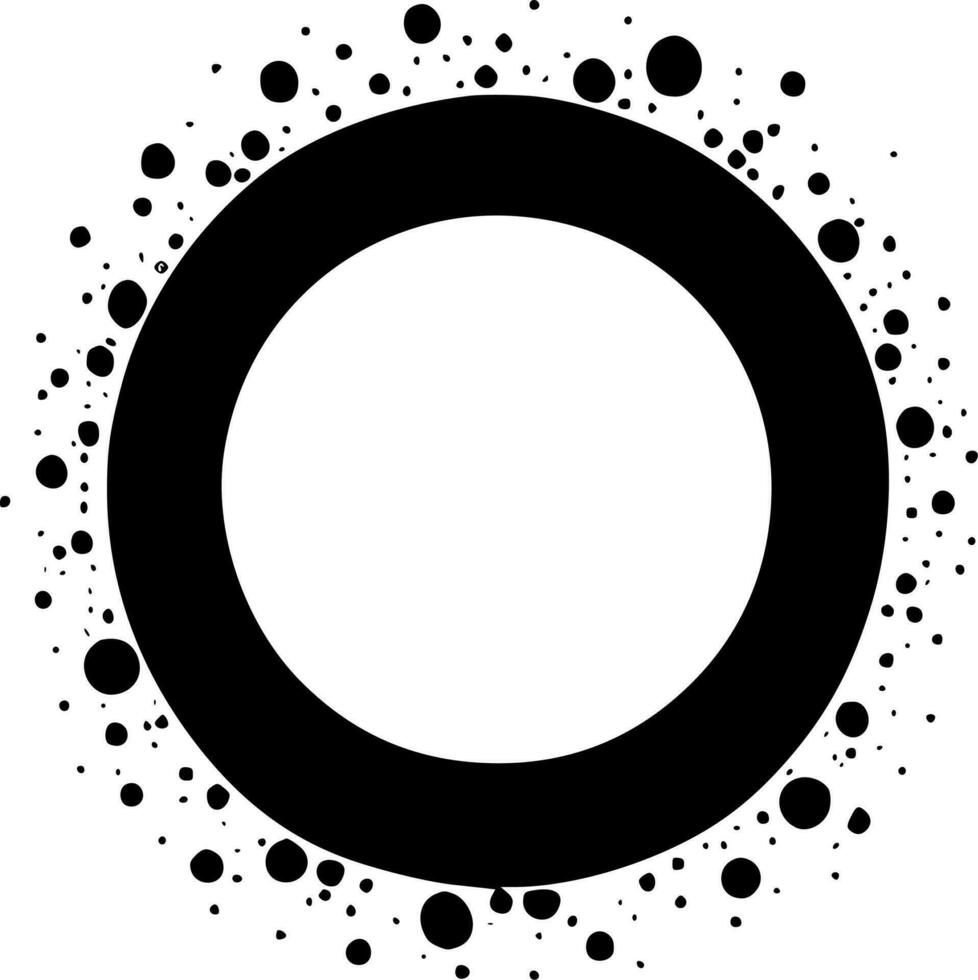 circulo marco - minimalista y plano logo - vector ilustración