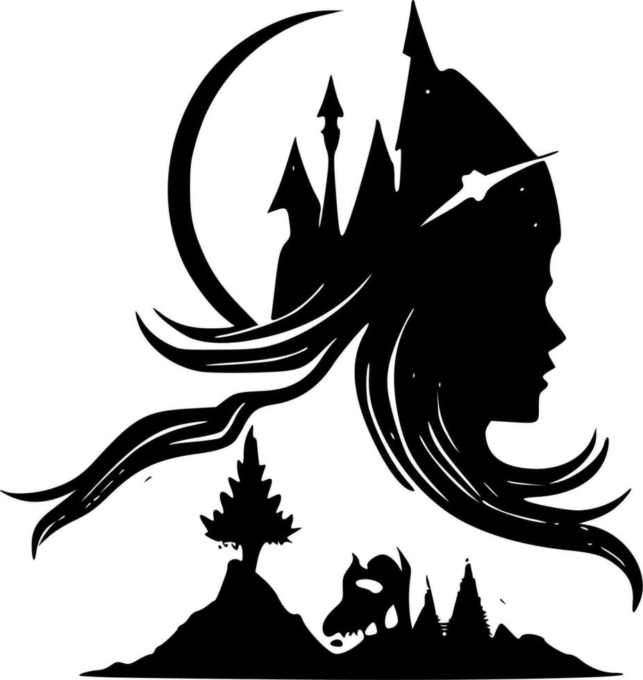 Fantasy - High Quality Vector Logo - Vector illustration ideal for T-shirt graphic