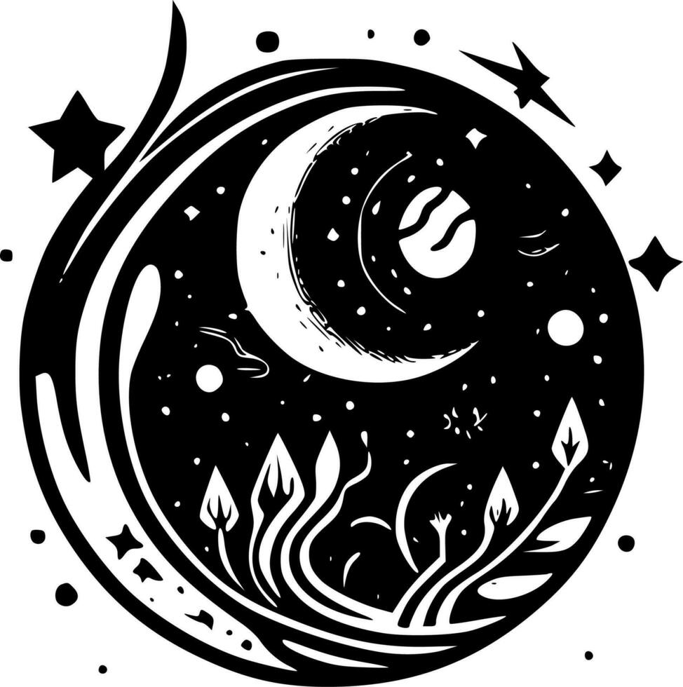 Celestial - High Quality Vector Logo - Vector illustration ideal for T-shirt graphic