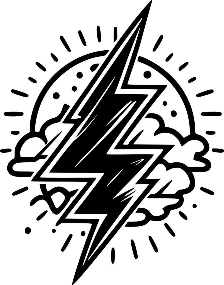 Lightning - High Quality Vector Logo - Vector illustration ideal for T-shirt graphic