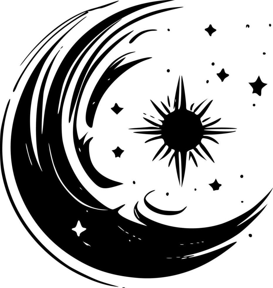 Celestial - High Quality Vector Logo - Vector illustration ideal for T-shirt graphic