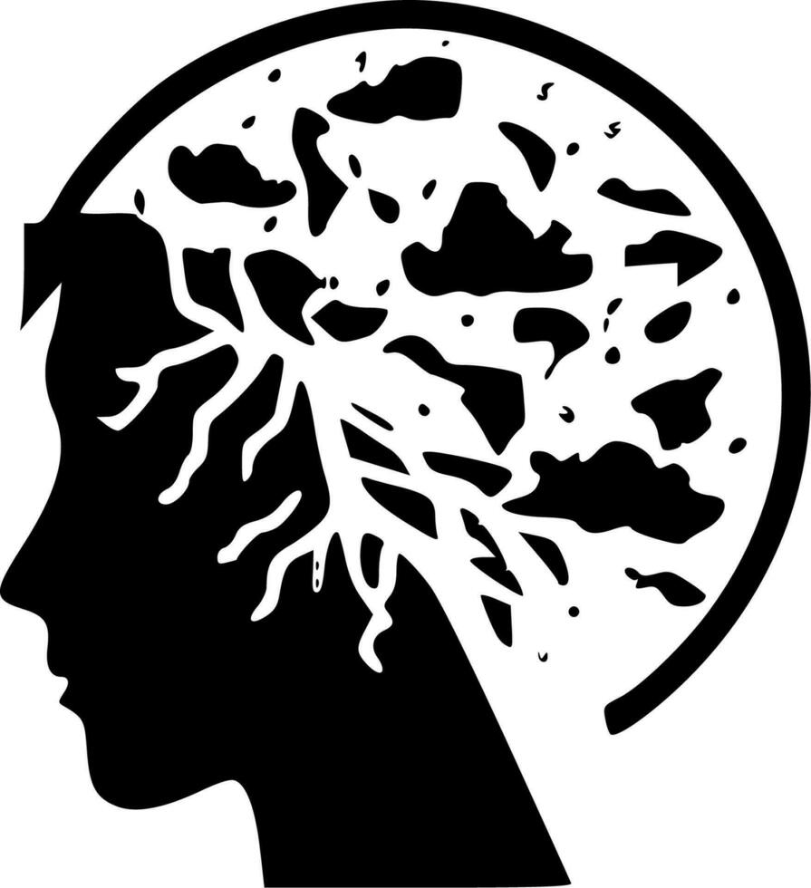 Mental Health - Minimalist and Flat Logo - Vector illustration