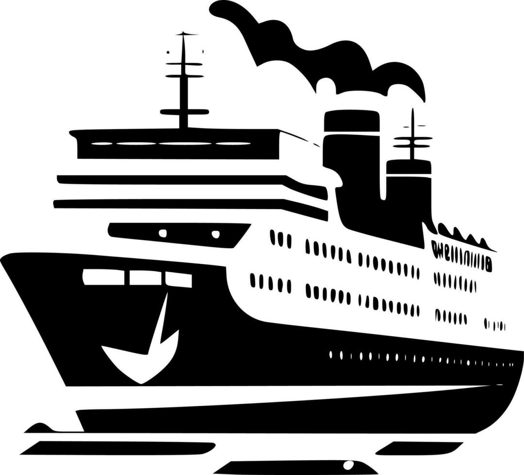 Cruise - Minimalist and Flat Logo - Vector illustration