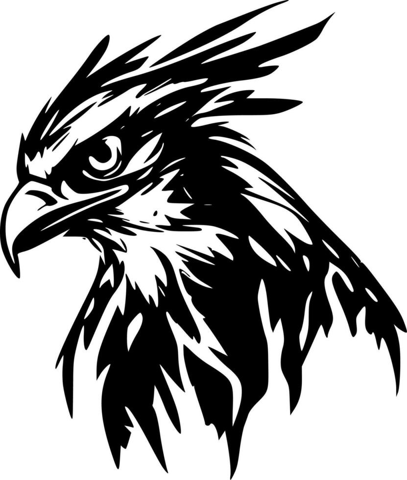 Osprey Head, Minimalist and Simple Silhouette - Vector illustration