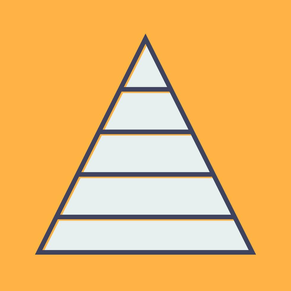 Pyramid Graph Vector Icon