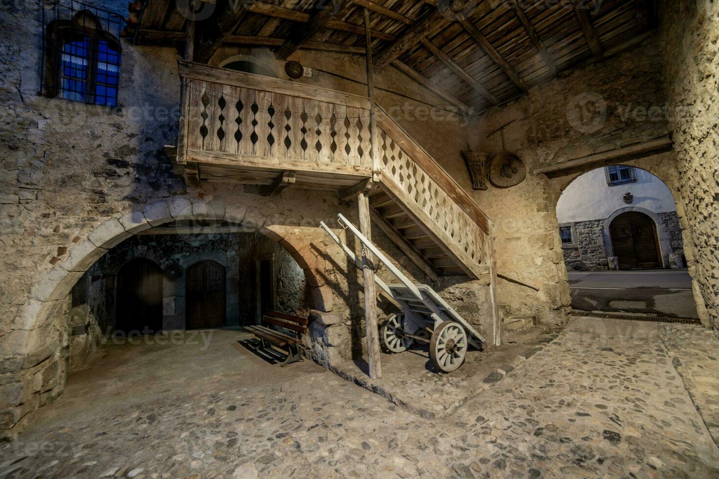 Ancient country courtyard photo