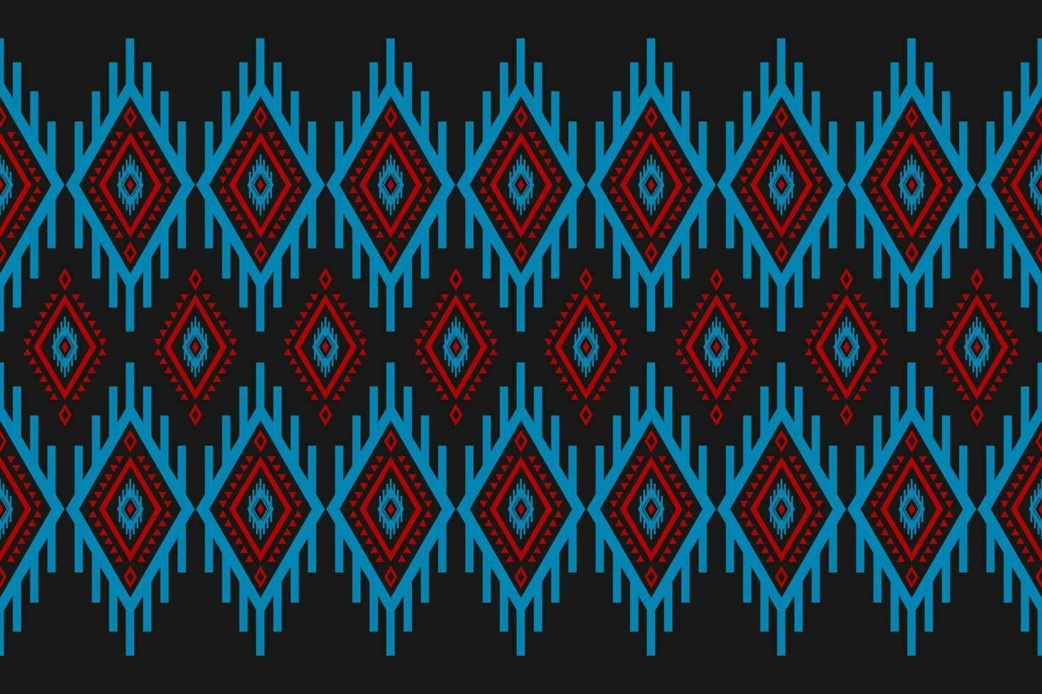 Beautiful ethnic pattern art. Geometric ethnic seamless pattern in tribal, folk embroidery, and Mexican style. vector