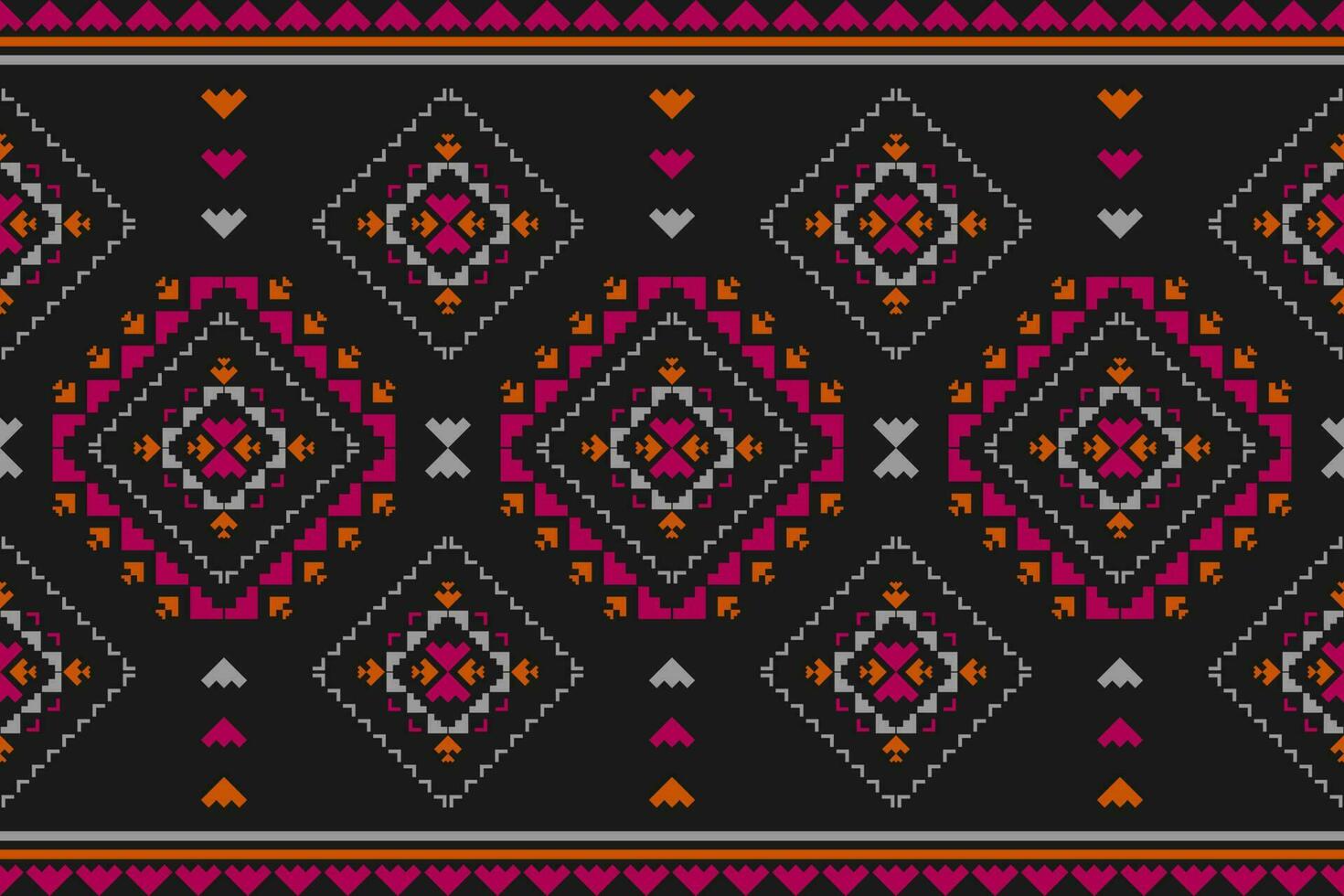 Carpet tribal pattern art. Geometric ethnic seamless pattern traditional. American, Mexican style. vector