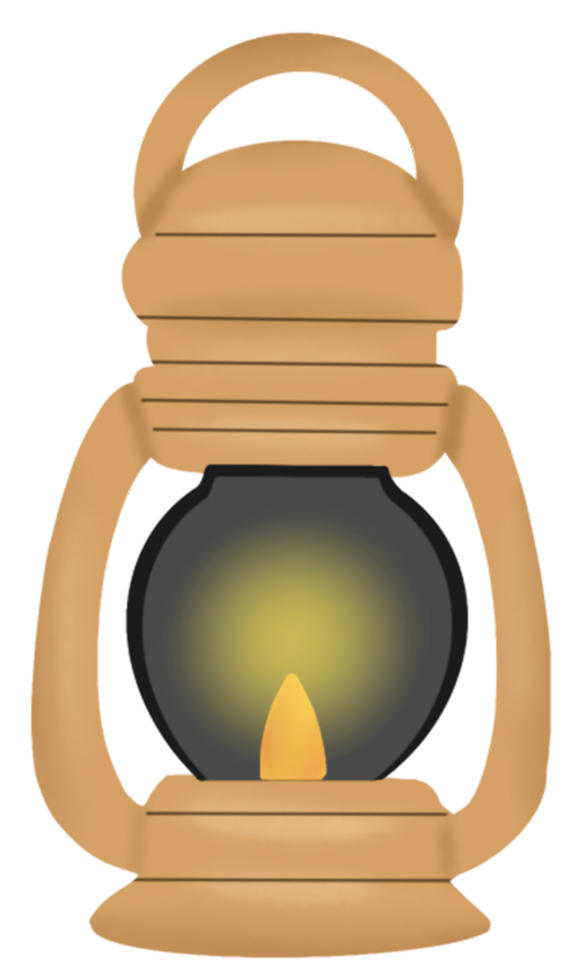 hand- getrokken camping element png