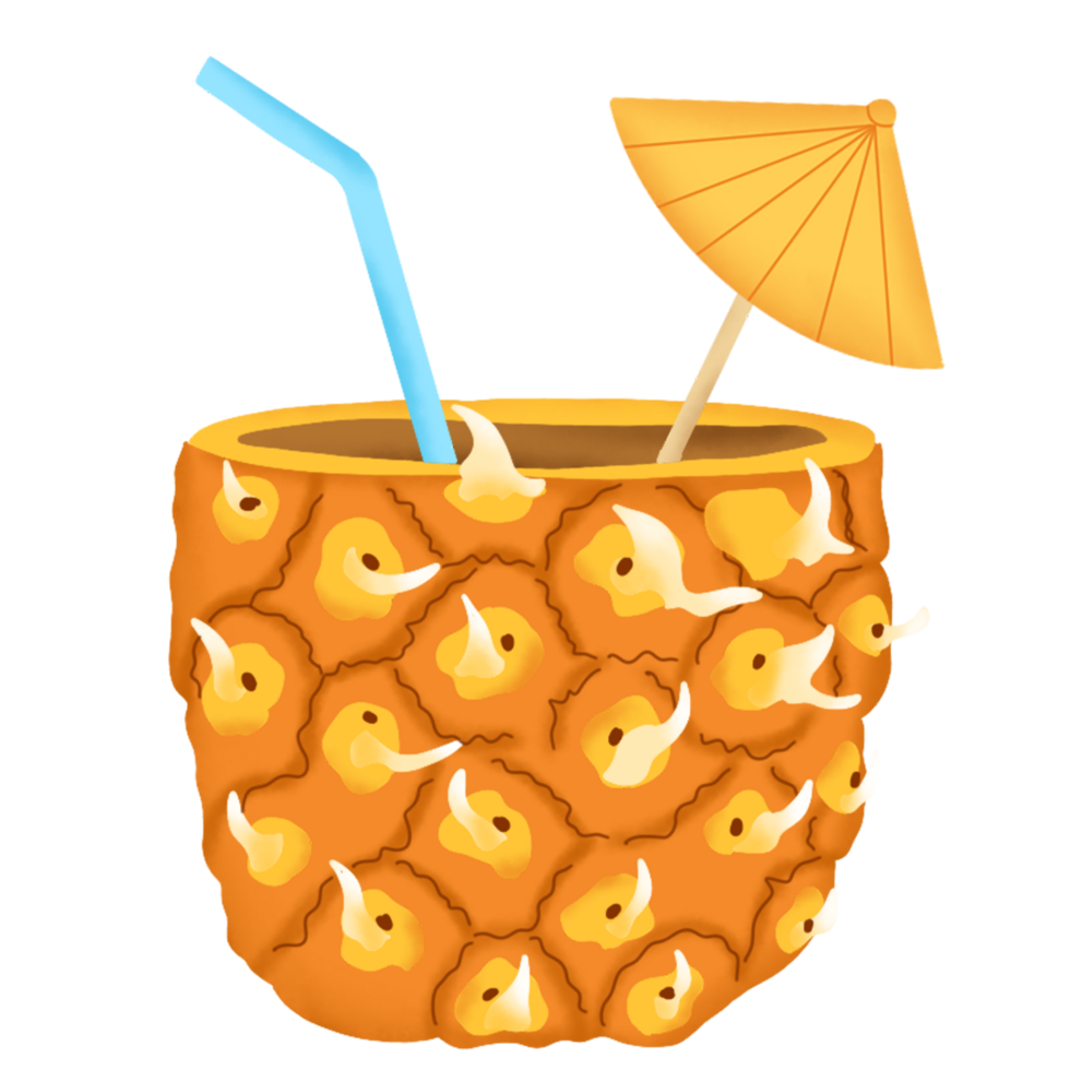 hand drawn summer element png