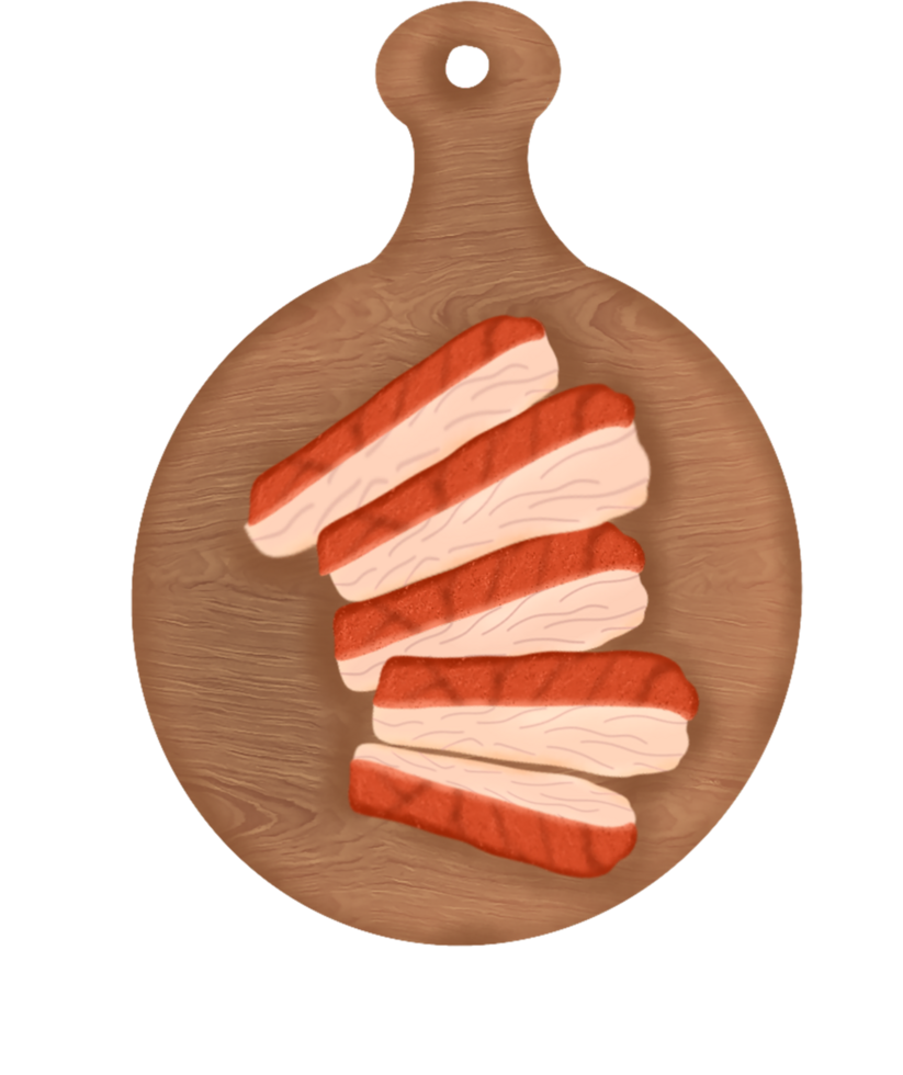 carne de porco barriga ilustração png