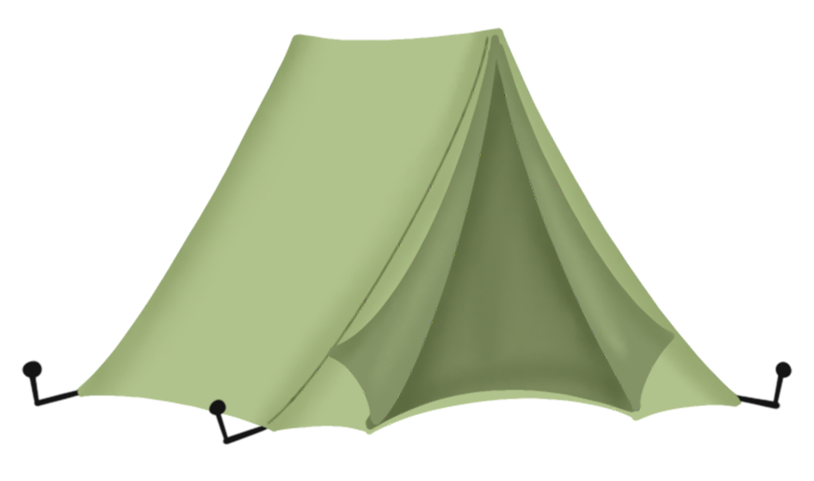 hand dragen camping element png