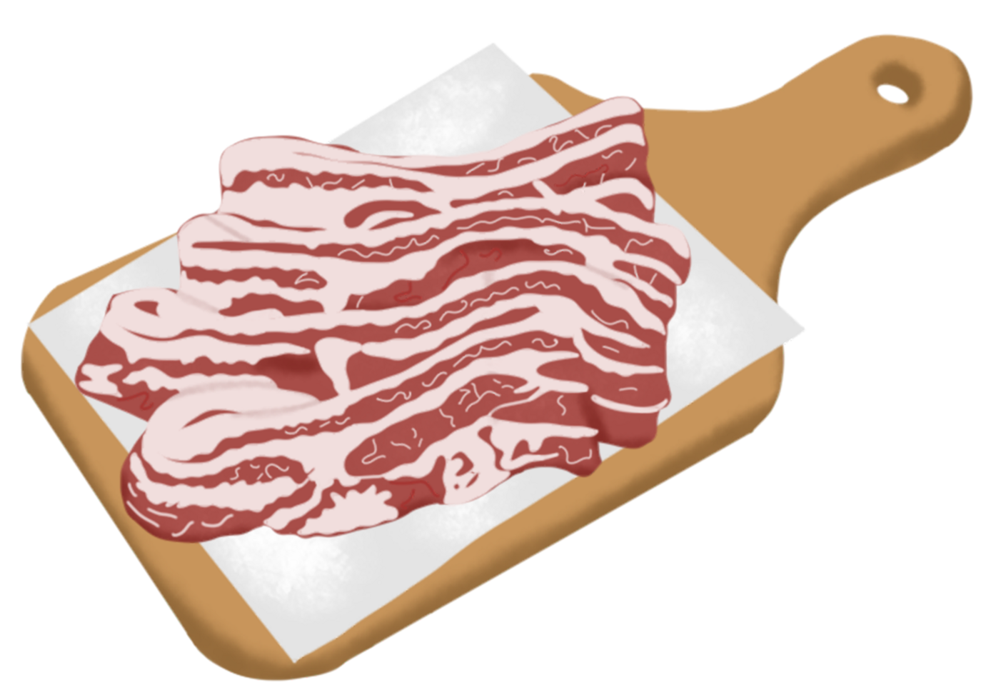 Cerdo barriga ilustración png