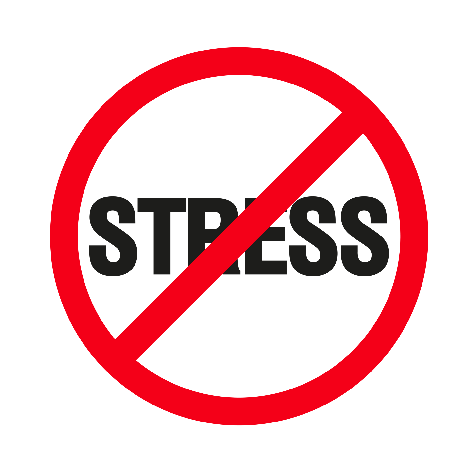No stress sign on a transparent Background 23556572 PNG