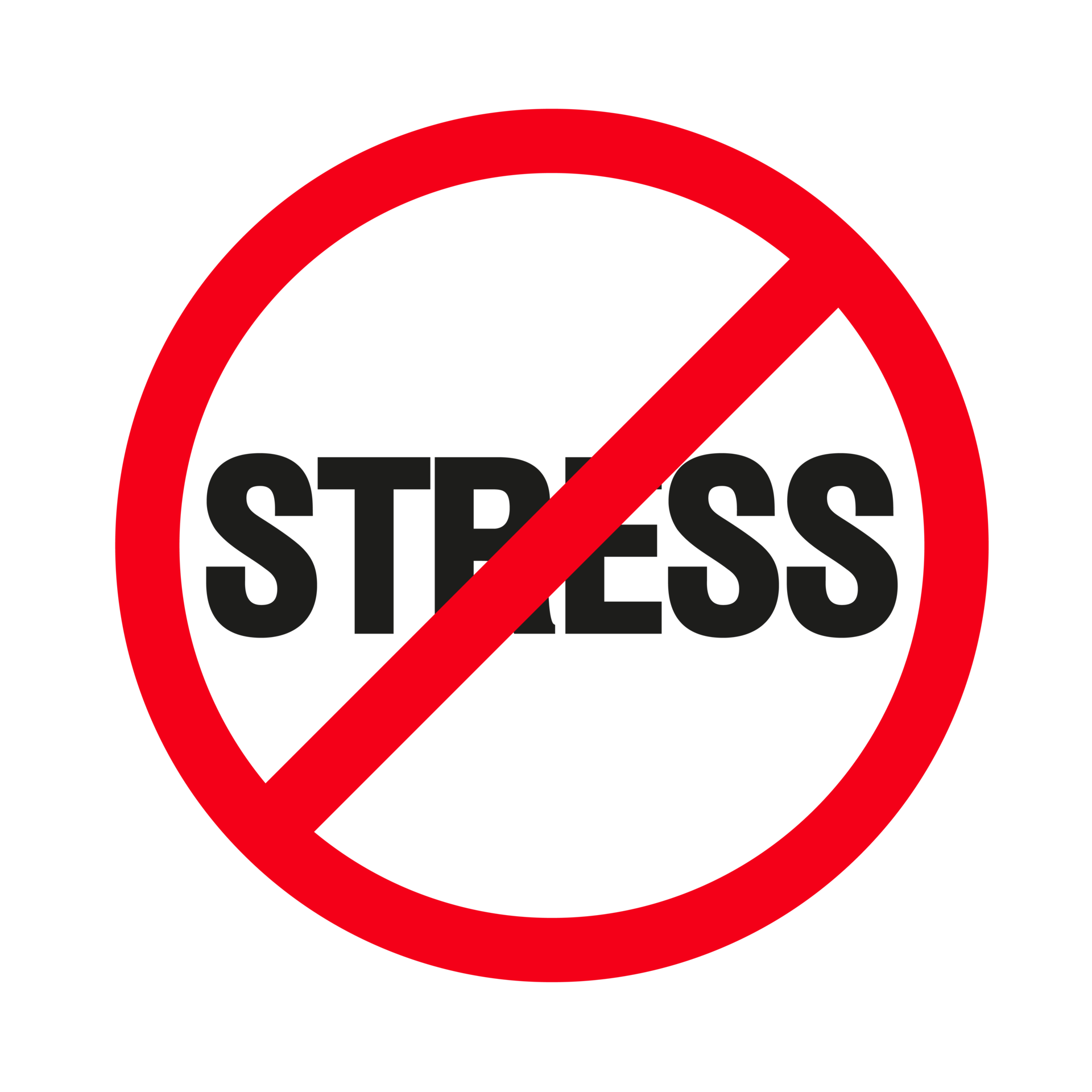 No stress sign on a transparent Background 23556572 PNG