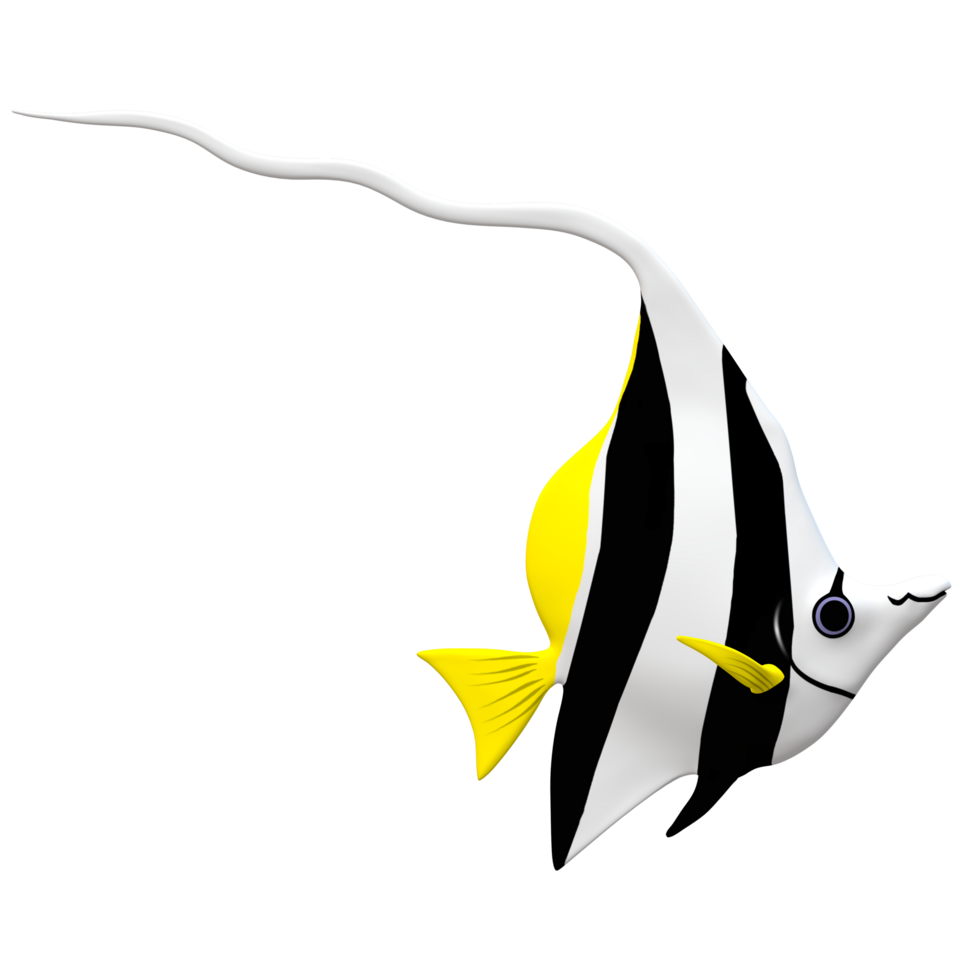 Angel Fish isolated on a Transparent Background png