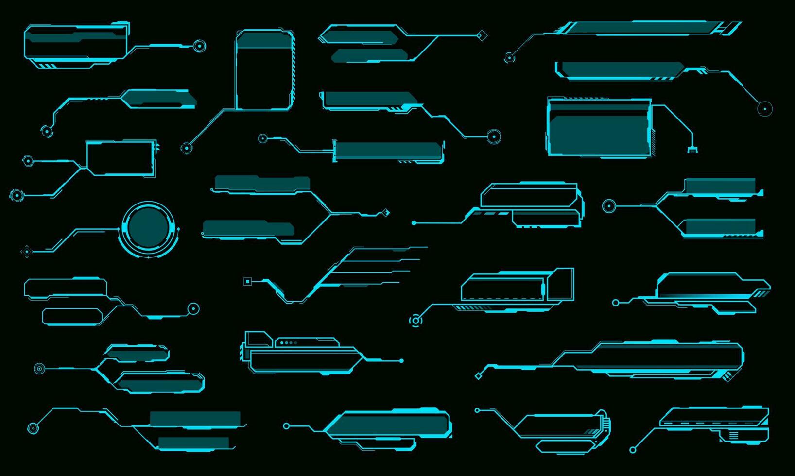 HUD callout titles, information vector call boxes