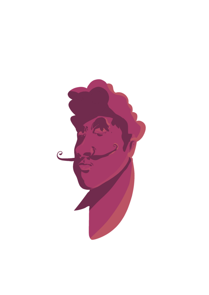 salvador dali portrait png