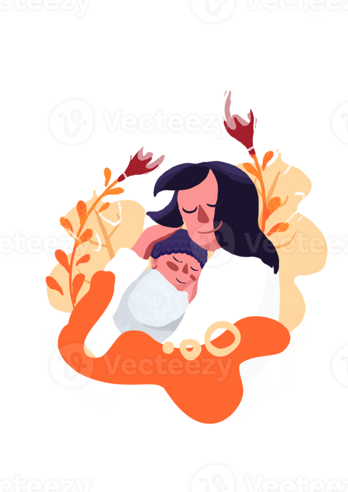 mother and baby png