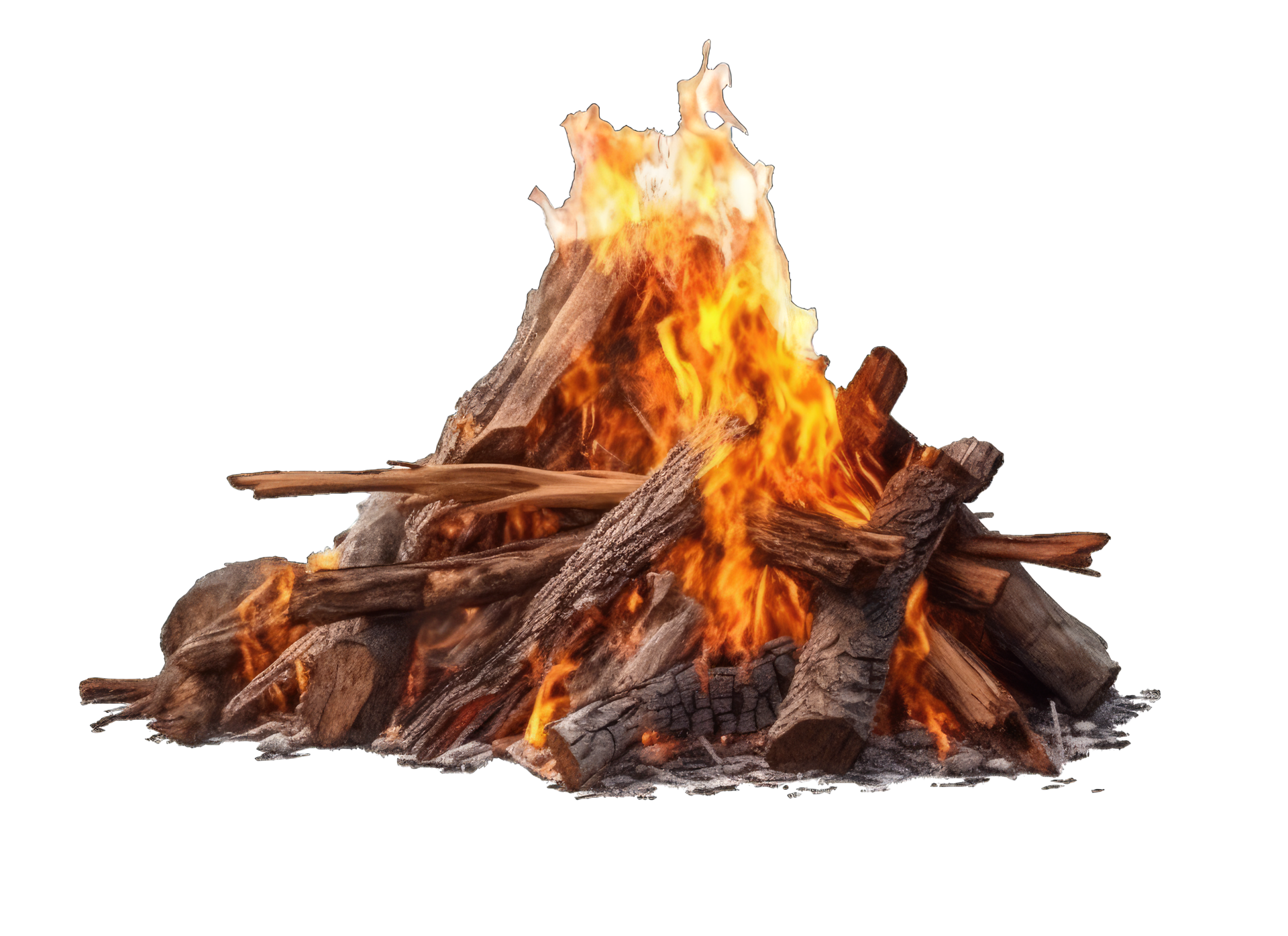 bonfire with flame isolated on transparent background 23556807 PNG