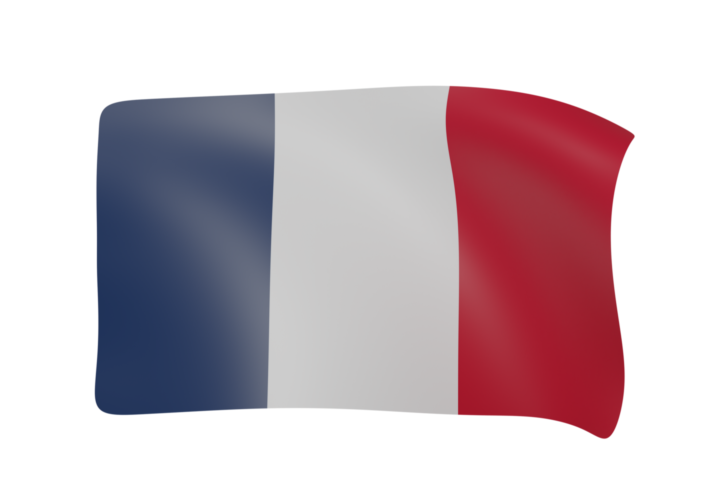 France waving flag 3d png