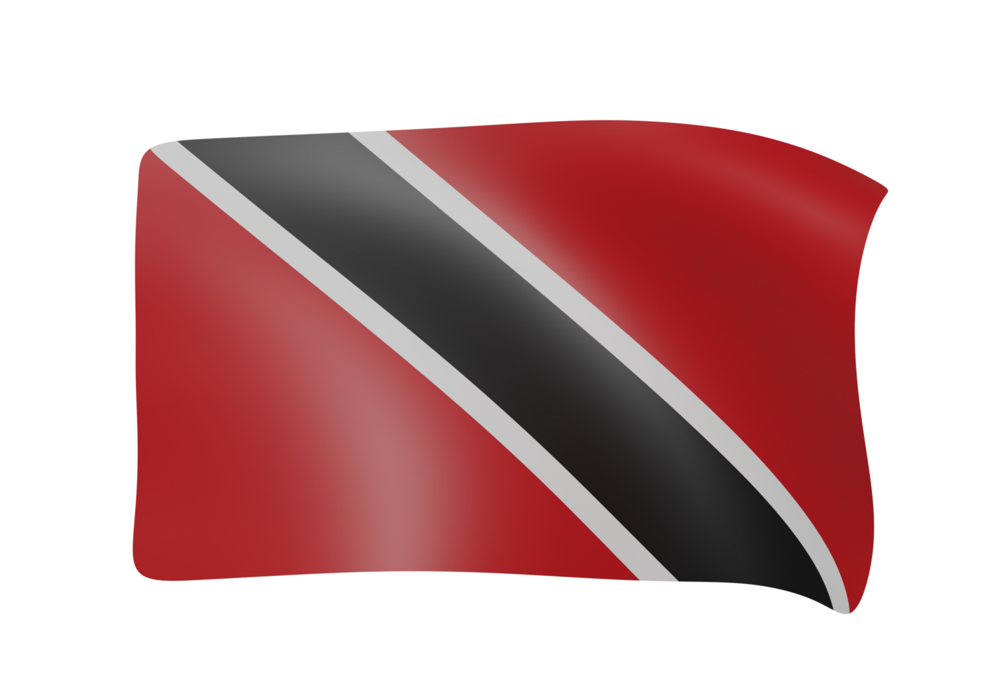 Trinidad Tobago Waving Flag png