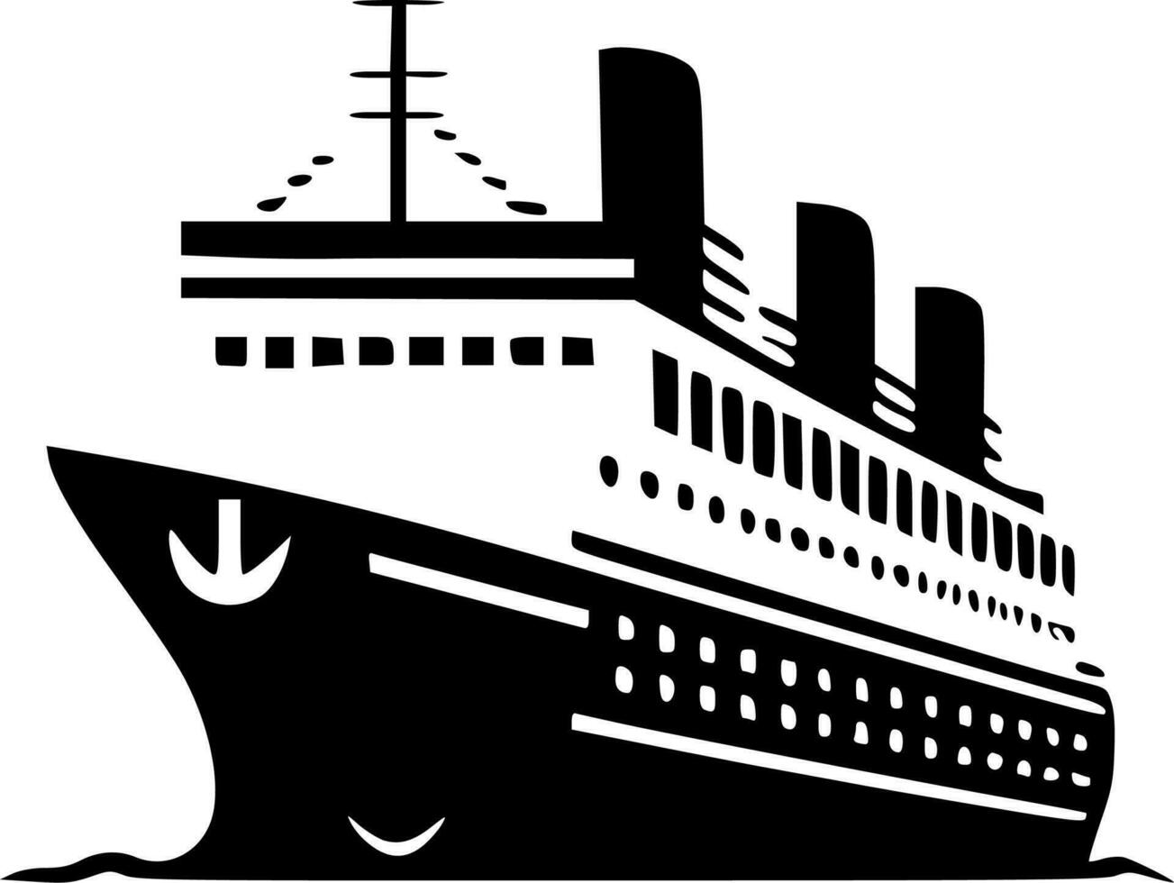 crucero - minimalista y plano logo - vector ilustración