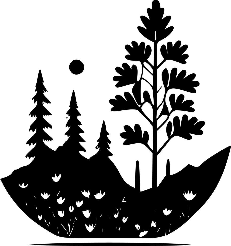 Nature - High Quality Vector Logo - Vector illustration ideal for T-shirt graphic