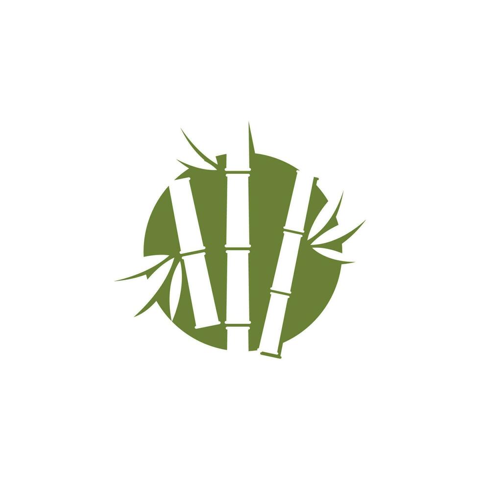 icono de vector de plantilla de logotipo de bambú