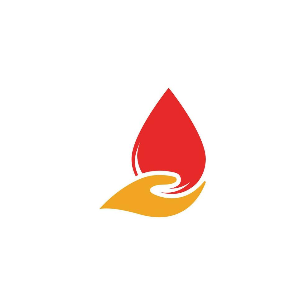 Blood drop donor vector icon