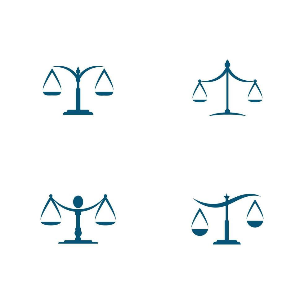 justice law Logo Template vector