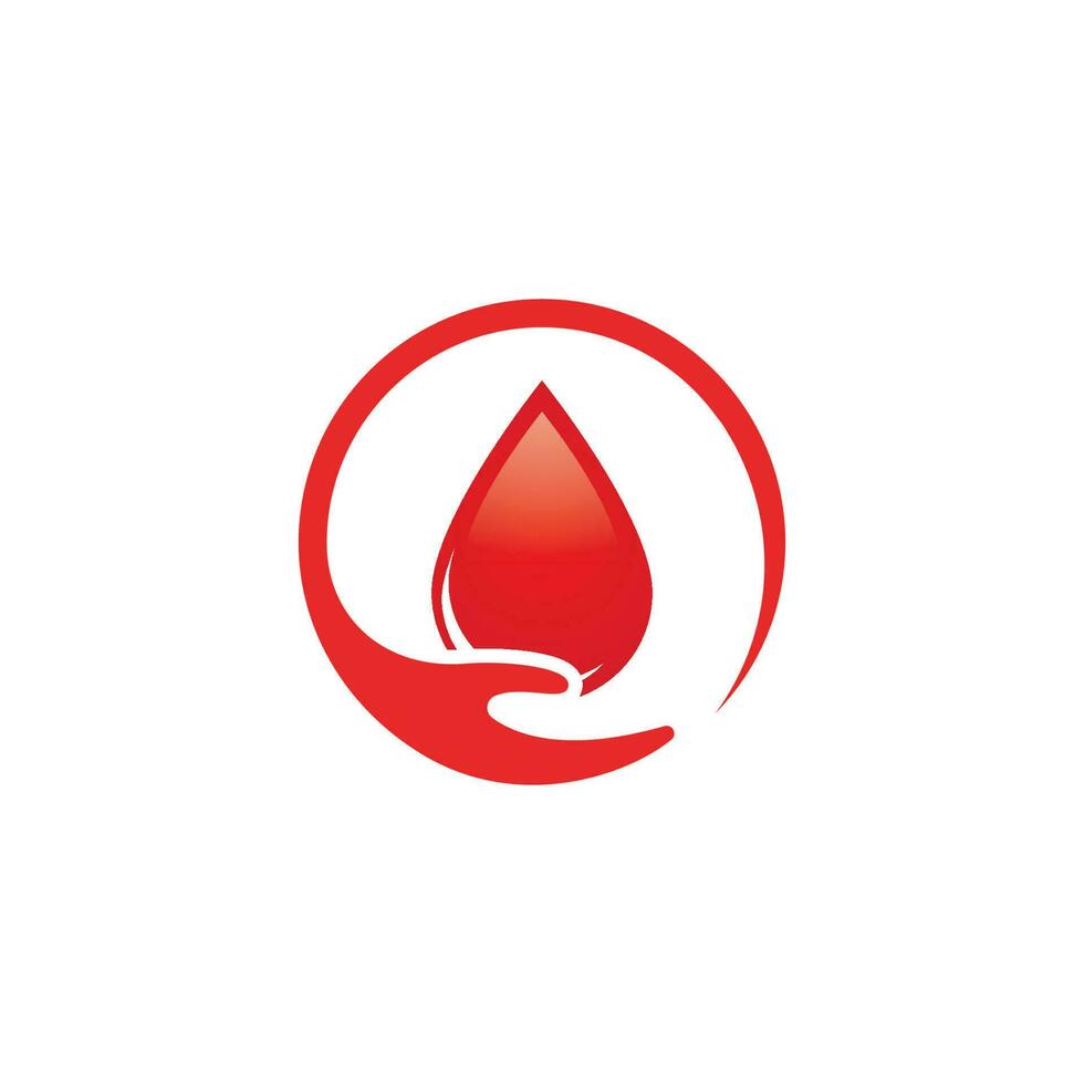 Blood drop donor vector icon