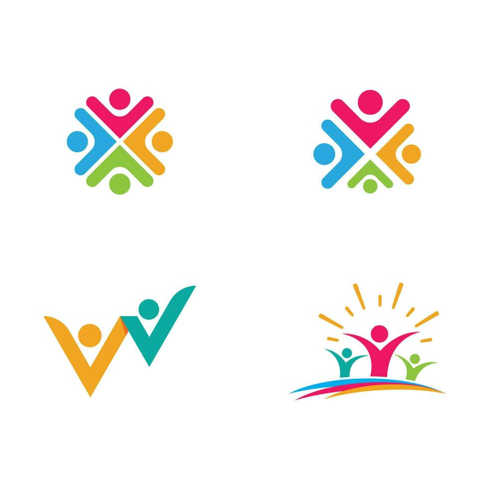 Community, network and social icon vector