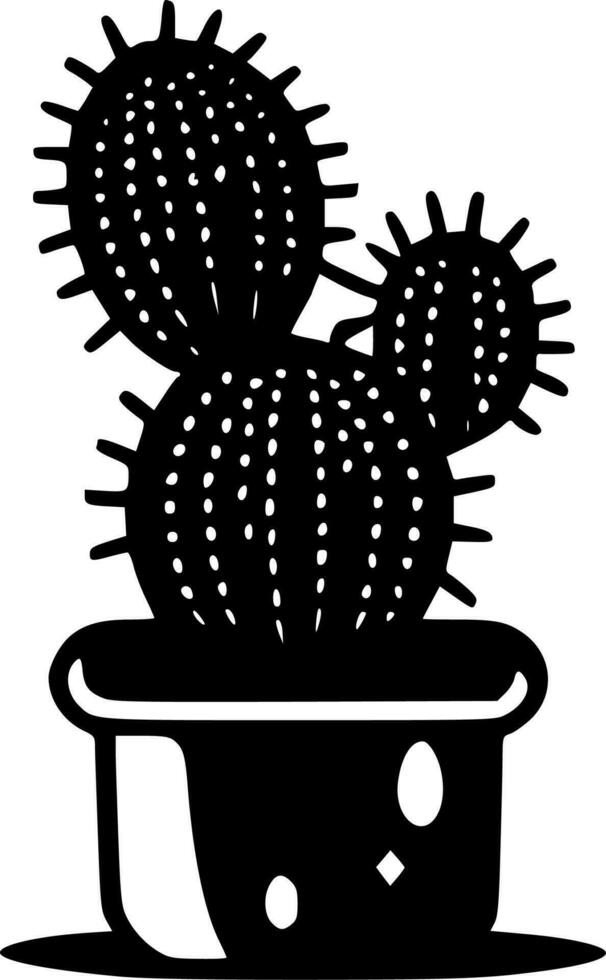 cactus, minimalista y sencillo silueta - vector ilustración