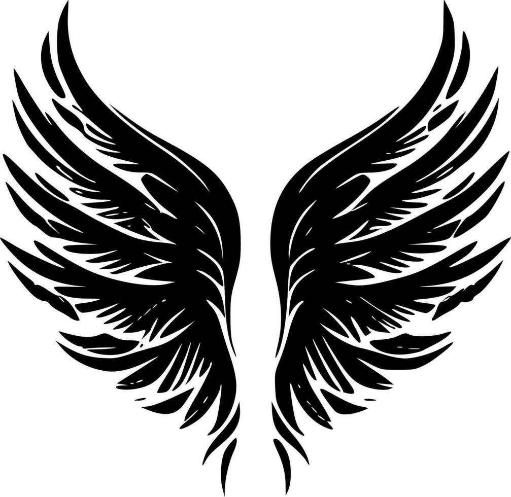 Angel Wings - Minimalist and Flat Logo - Vector illustration