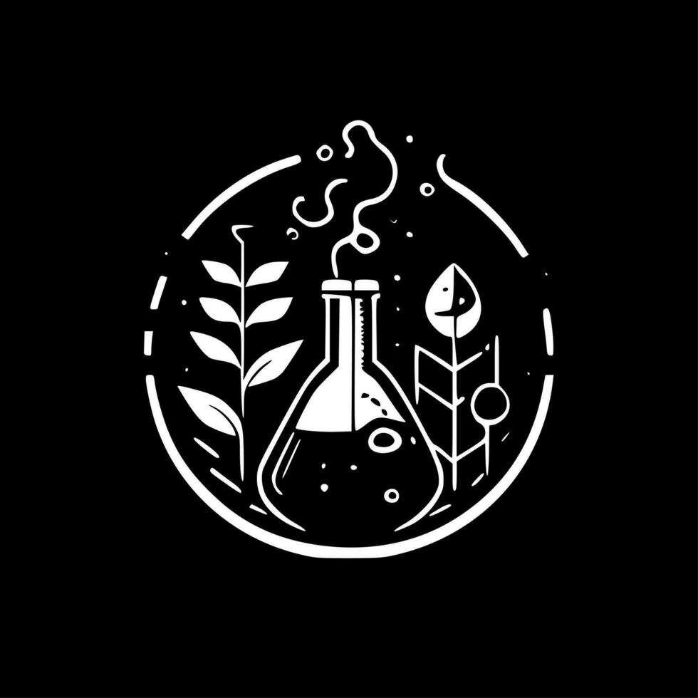 Science - Black and White Isolated Icon - Vector illustration