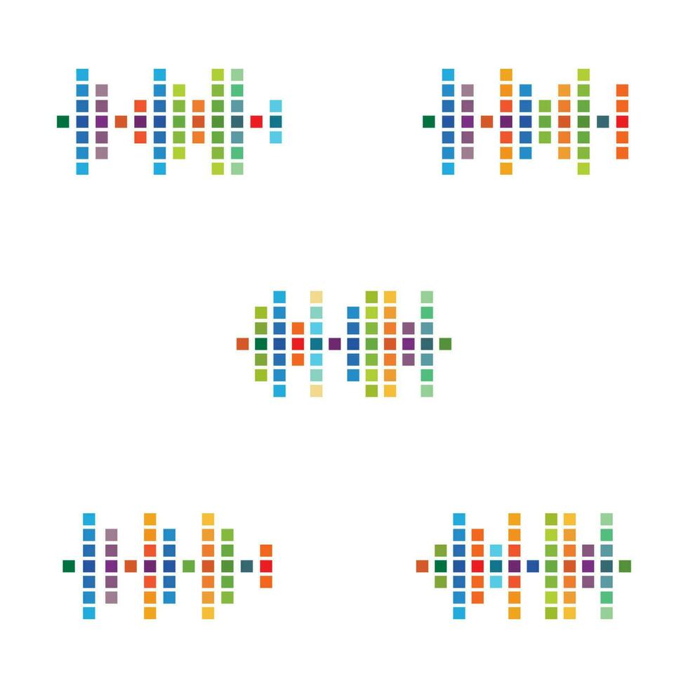 Sound waves vector illustration