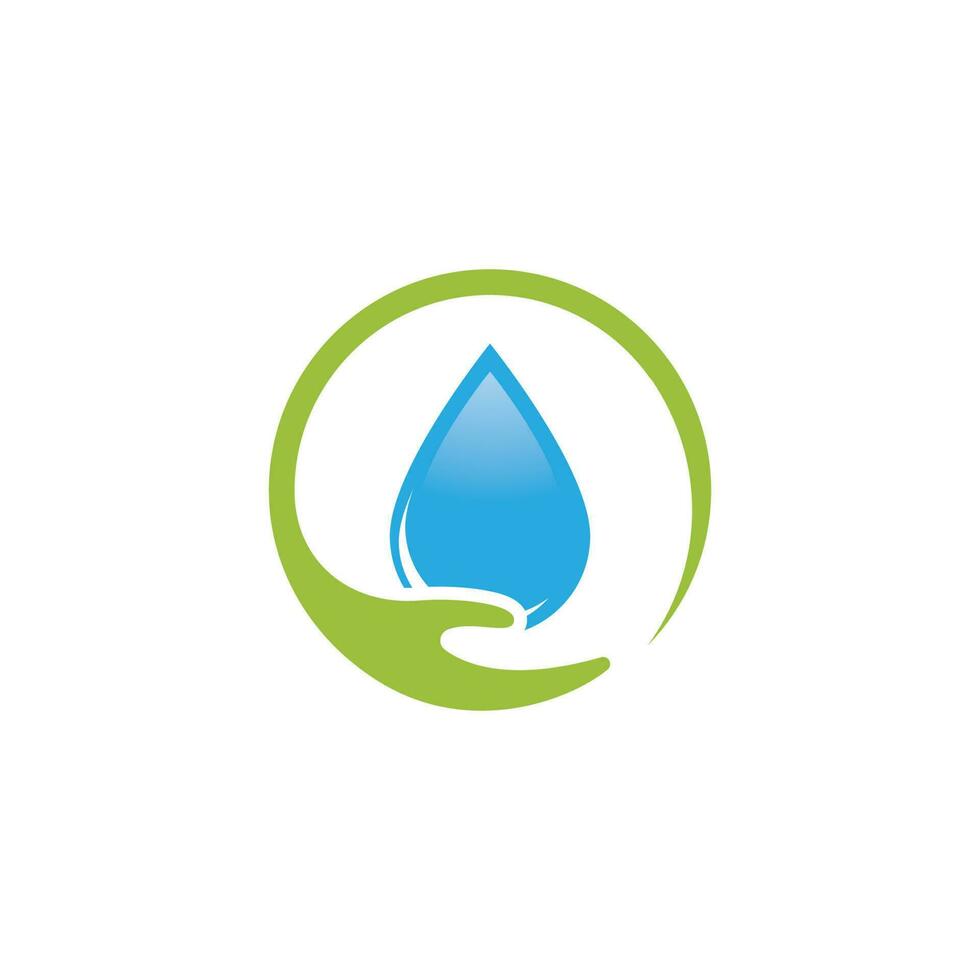 plantilla de logotipo de gota de agua vector