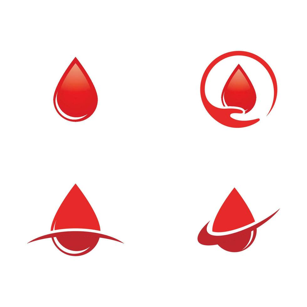 Blood drop donor vector icon