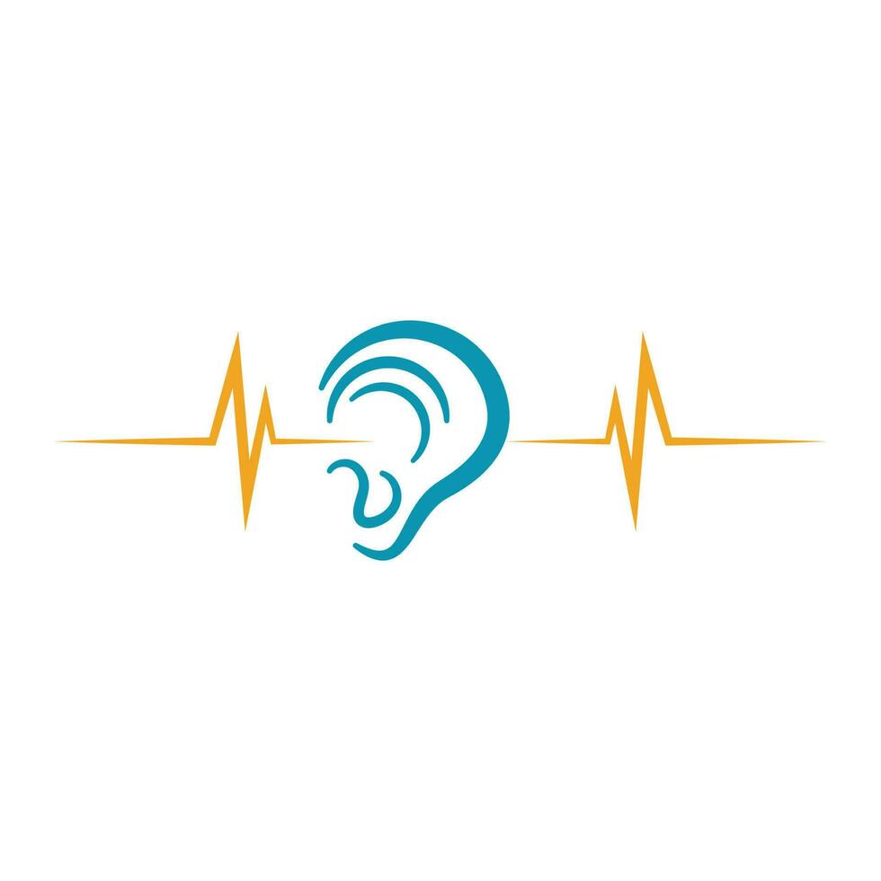 Hearing Logo Template vector