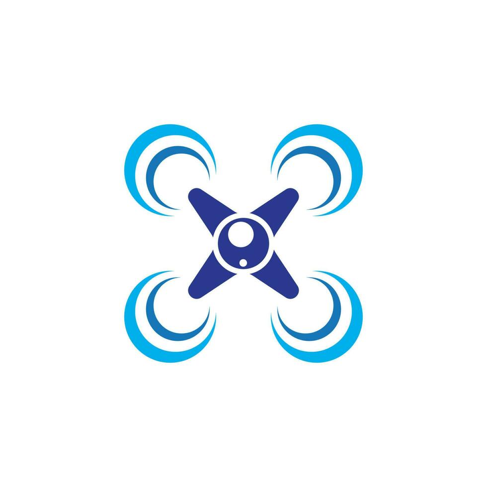 Drone logo vector icon