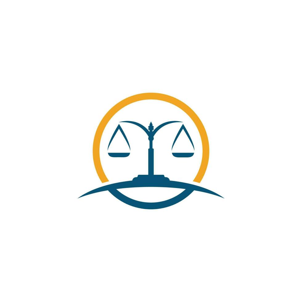 justice law Logo Template vector