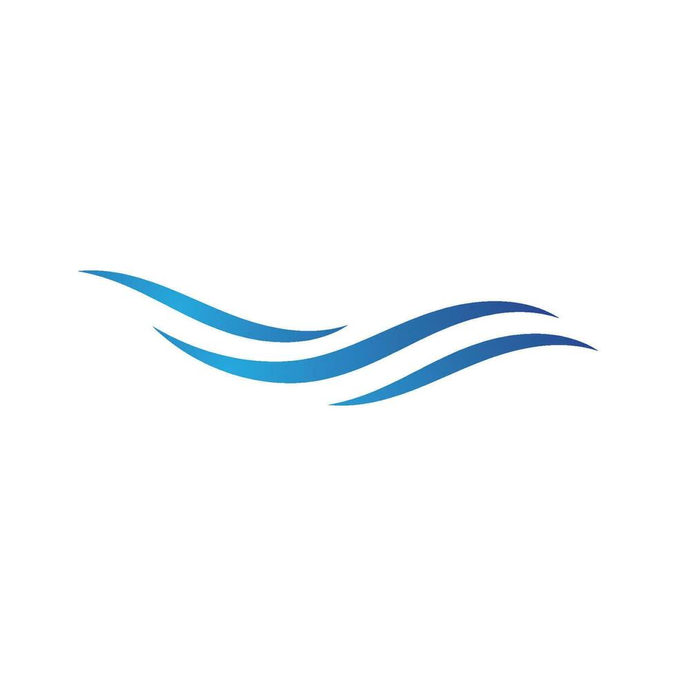 Water wave icon vector