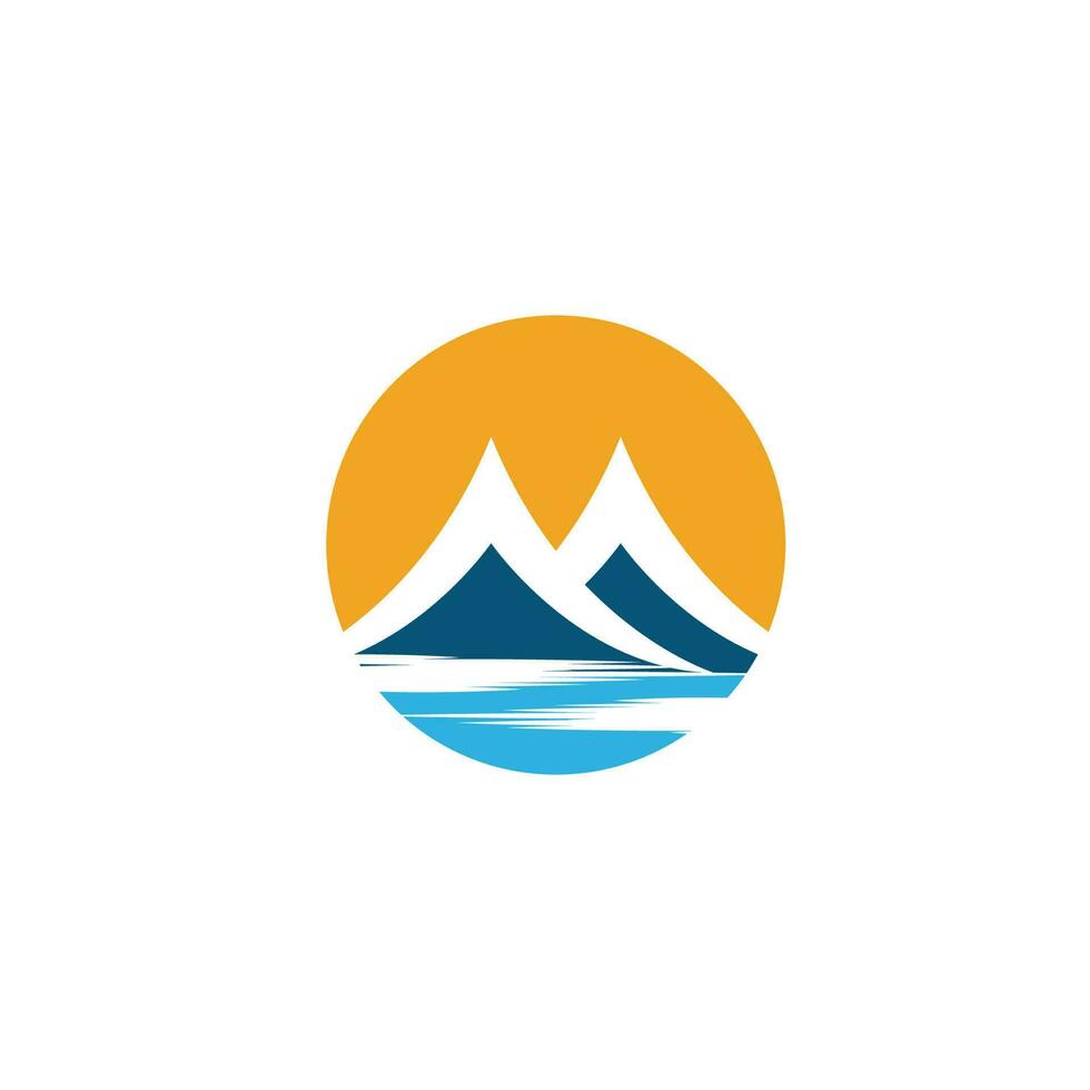 Mountain icon Logo vector