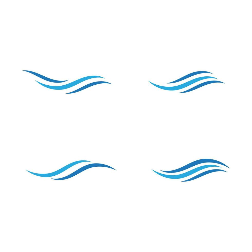 Water wave icon vector